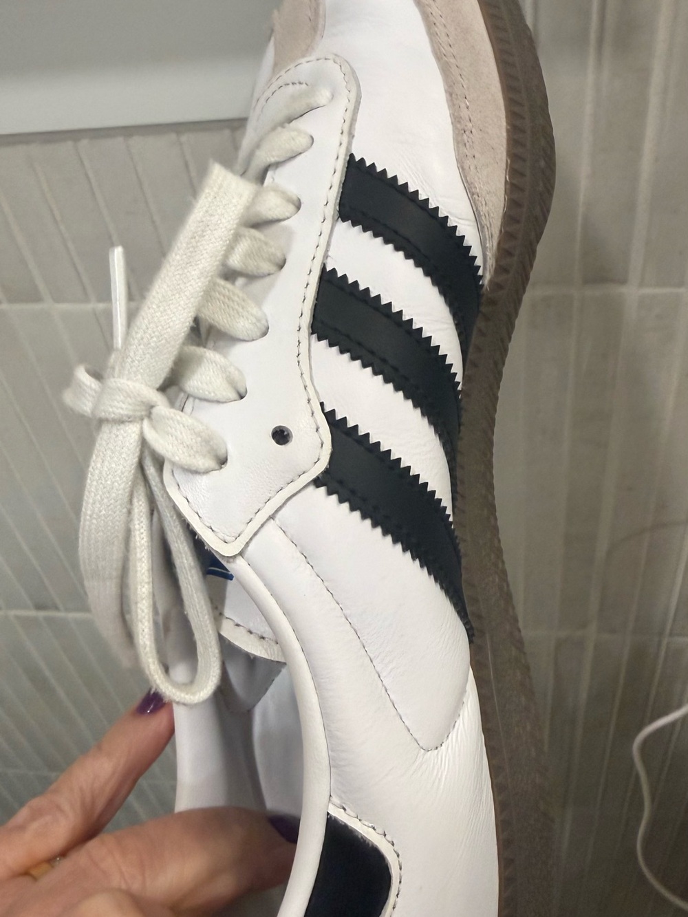 Adidas Samba Classic Black & White Sneakers • Women’s Size 8 - Picture 6 of 8